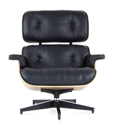Ikonisches Design Charles Eames Lounge Chair & Ottoman – Walnussholz Schwarz